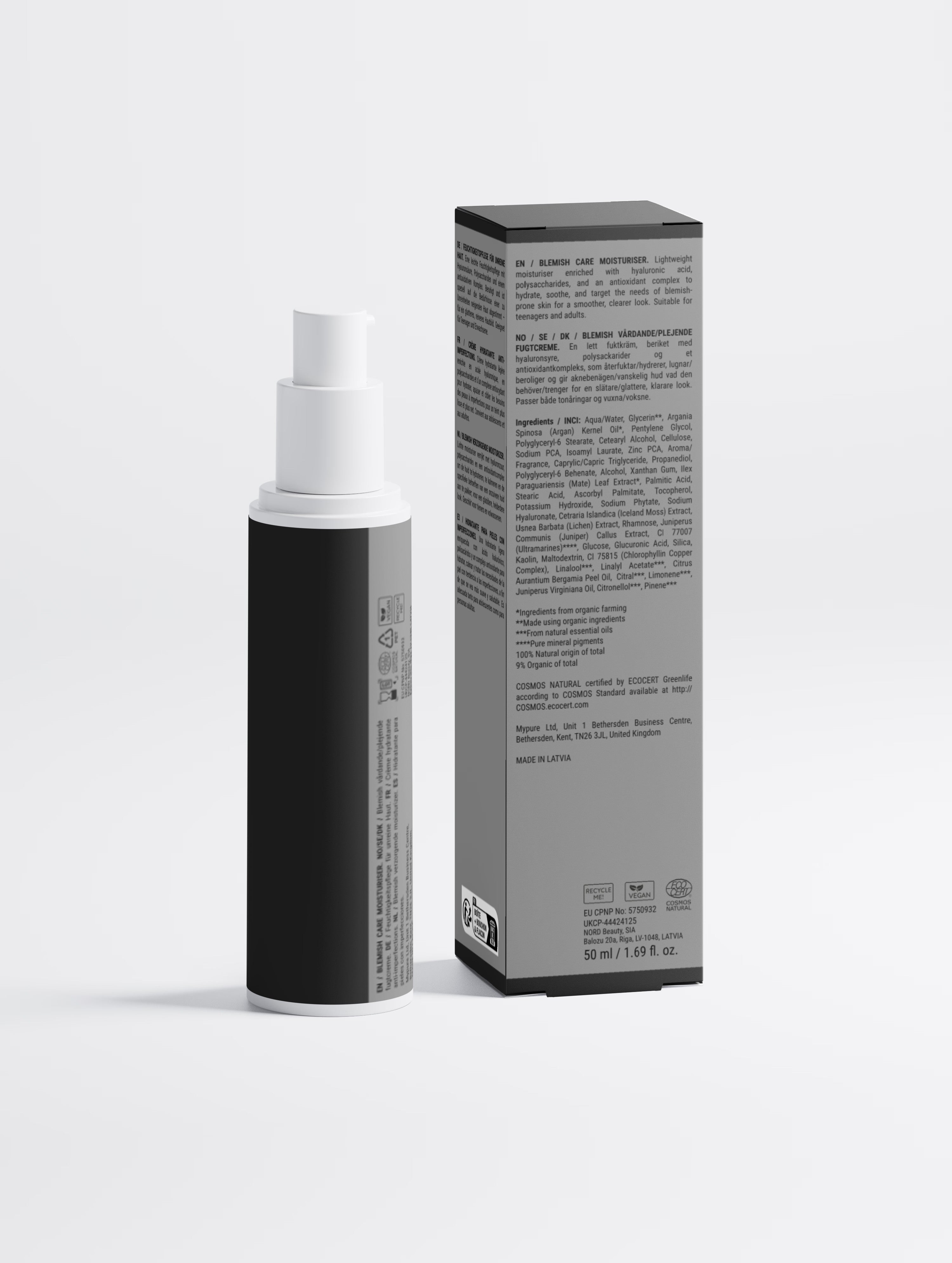 Crème hydratante pour les soins contre l’acné