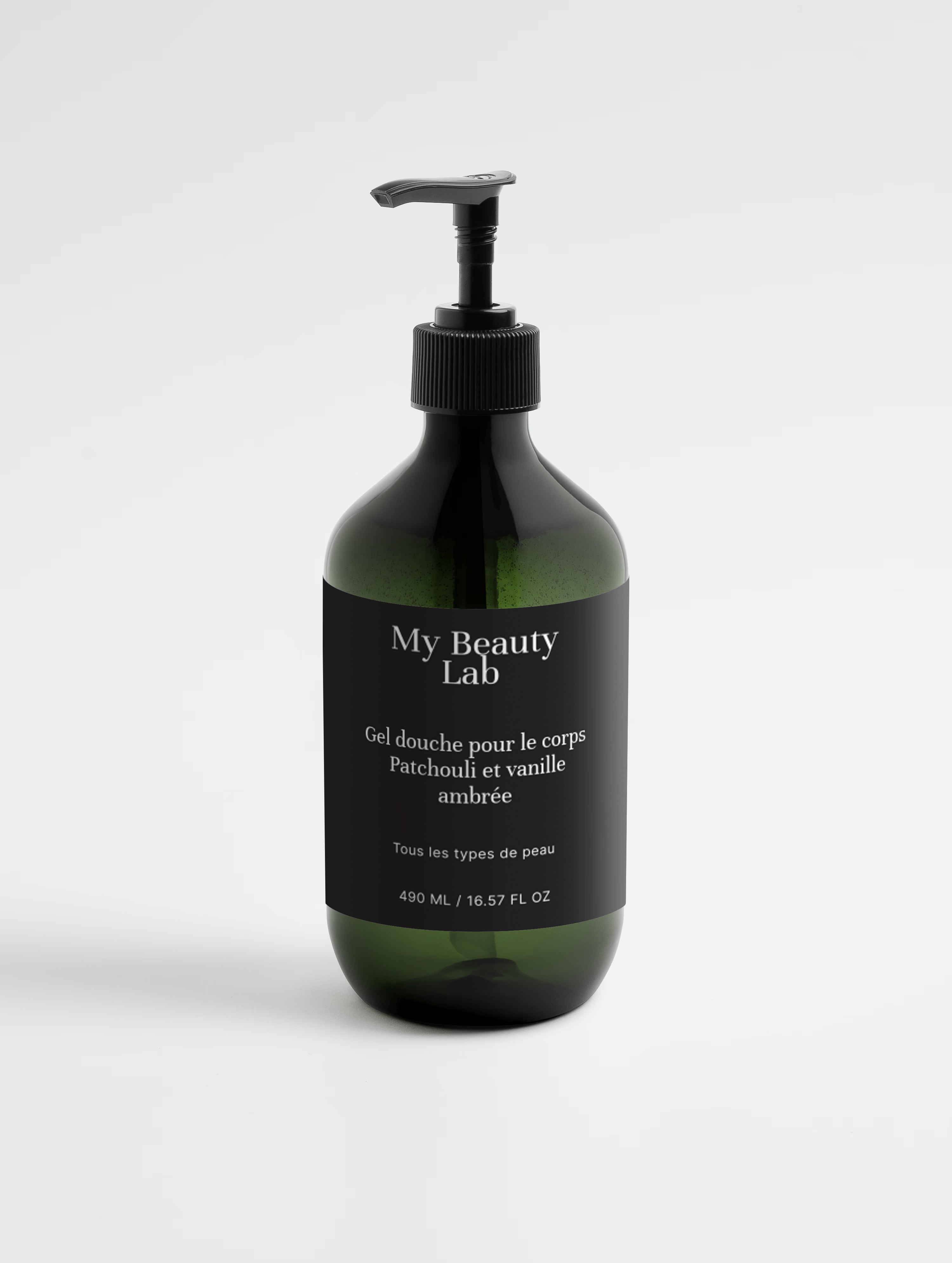Gel douche corps, patchouli et vanille ambrée